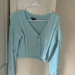 Blue sweater/cardigan